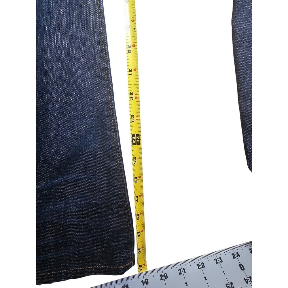 Gap 1969 Men Dark Star Bootcut Jeans 38x32 Ringspun Cotton Denim Indigo 715511 - Picture 6 of 16